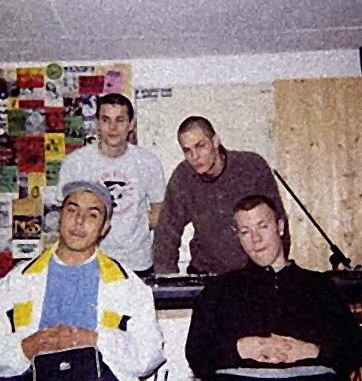 Groupe en session au studio